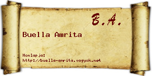 Buella Amrita névjegykártya
